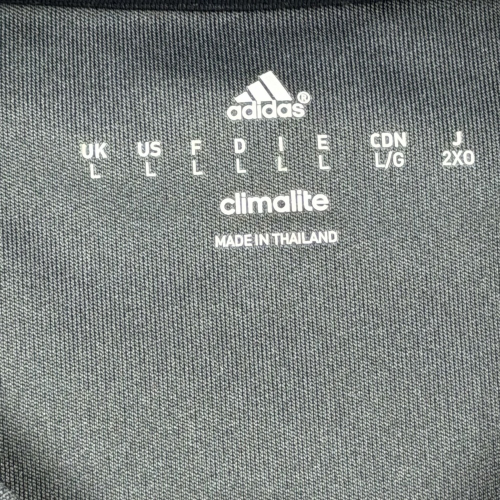 Adidas Climalite Goalkeeper Jersey Mens Large Black Orange Padded Elbows L/S - Picture 3 of 10
